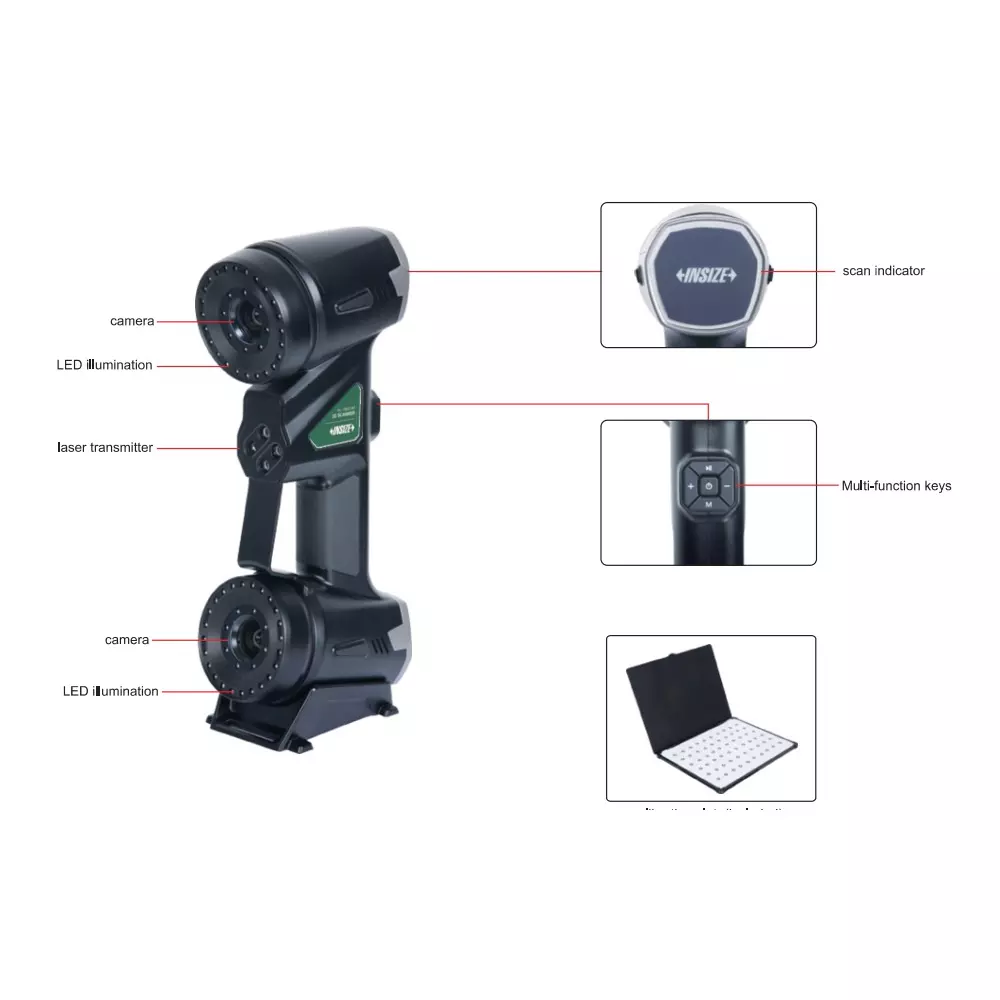 Scanner 3D portátil INSIZE LSM-L340
